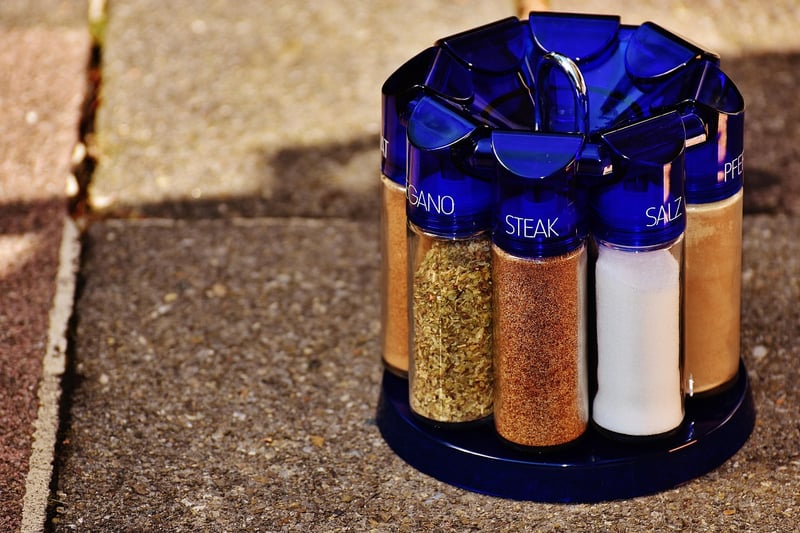 Spices in bowls